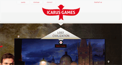 Desktop Screenshot of icarusgames.com